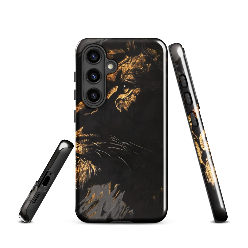 Majestic Gaze: The Golden Lion