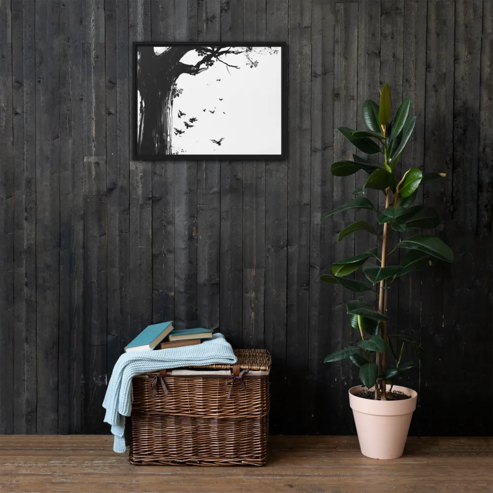 Whispers of Nature | Canvas with Black Frame | 18″×24″
