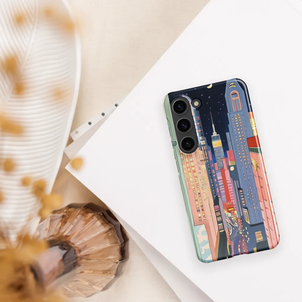 Urban Dreamscape: A Pop Art Night | Phone Case |  S23 | Snap Case | Glossy