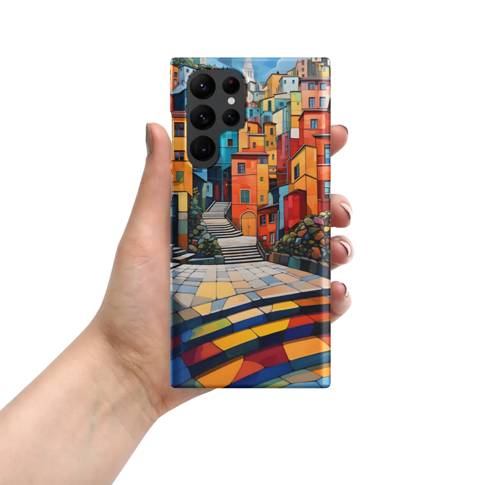 Vibrant Village: A Cubist Journey