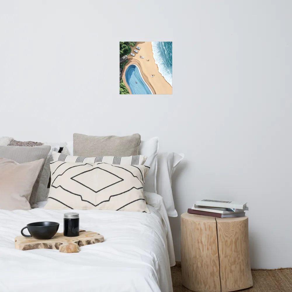 Serenity by the Shore | Poster | 18″×18″