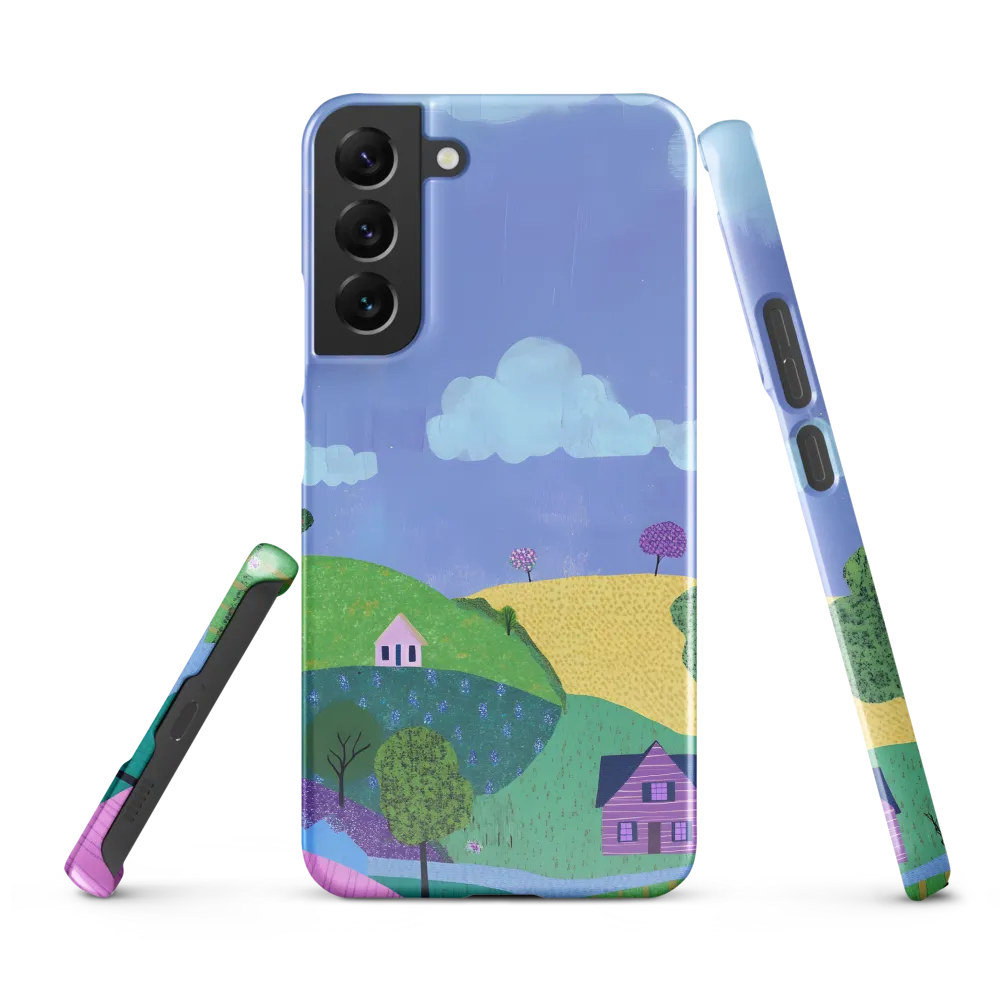 Whimsical Hills and Quaint Homes | Phone Case |  S22 Plus | Snap Case | Glossy