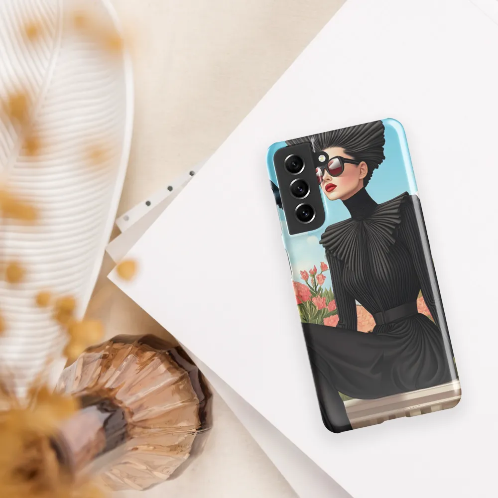 Chic Elegance in Bloom | Phone Case |  S21 | Snap Case | Glossy