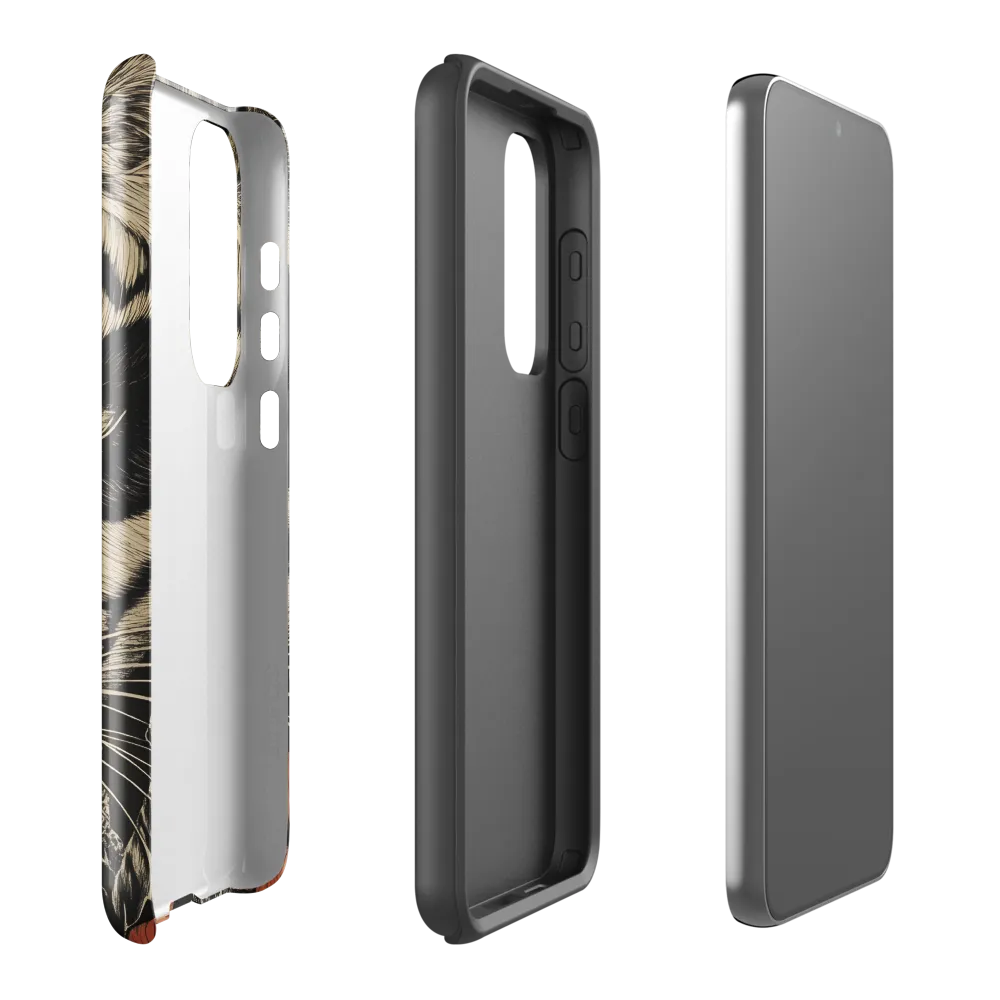 Feline Majesty: The Human-Leopard Connection | Phone Case |  S23 Plus | Tough Case | Glossy