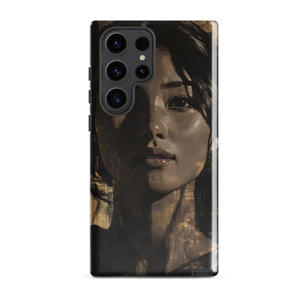 Golden Gaze: A Contemporary Portrait