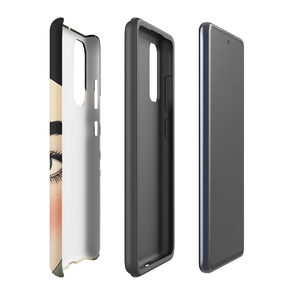 Serenity Captured: A Modern Portrait | Phone Case |  S20 FE | Tough Case | Matte