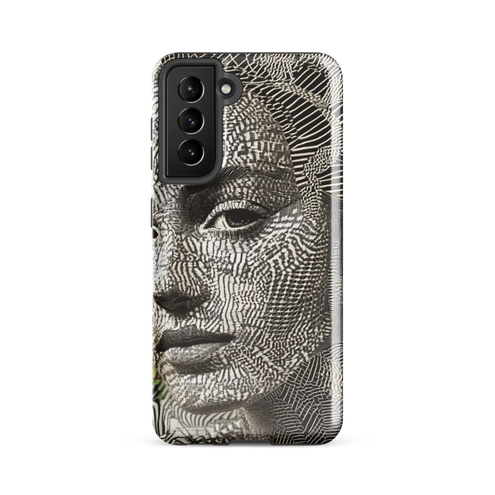 Intricate Patterns of the Human Face | Phone Case |  S21 FE | Tough Case | Glossy
