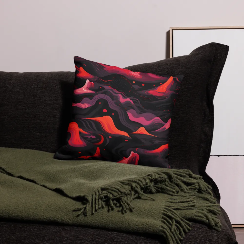 Whispers of Crimson Peaks | Pillow | 18″×18″