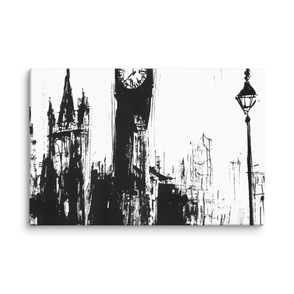 Clock Tower in Motion | Canvas | 20″×30″
