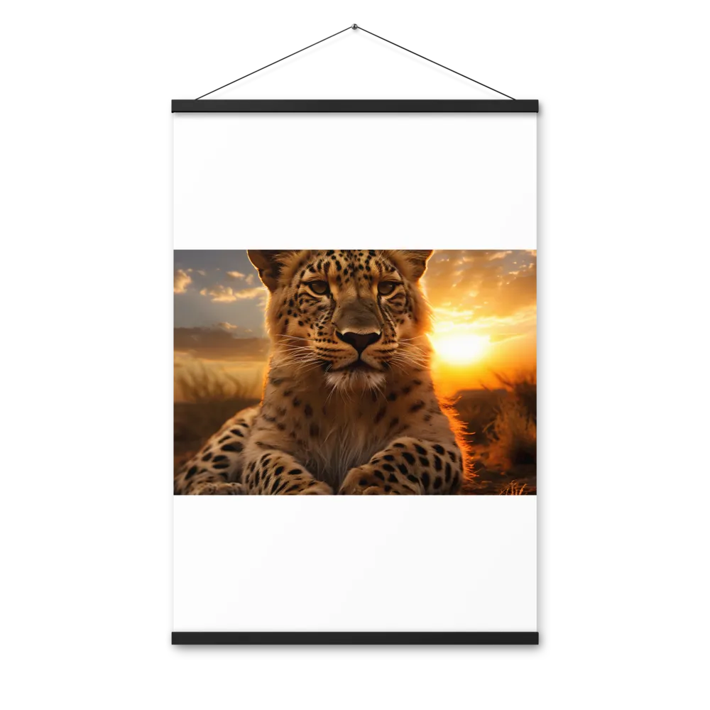 Regal Presence: The Leopard at Sunset