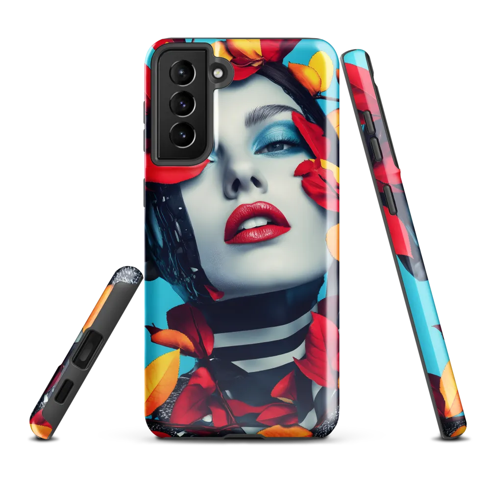 Futuristic Fusion: Nature Meets Technology | Phone Case |  S21 Plus | Tough Case | Glossy