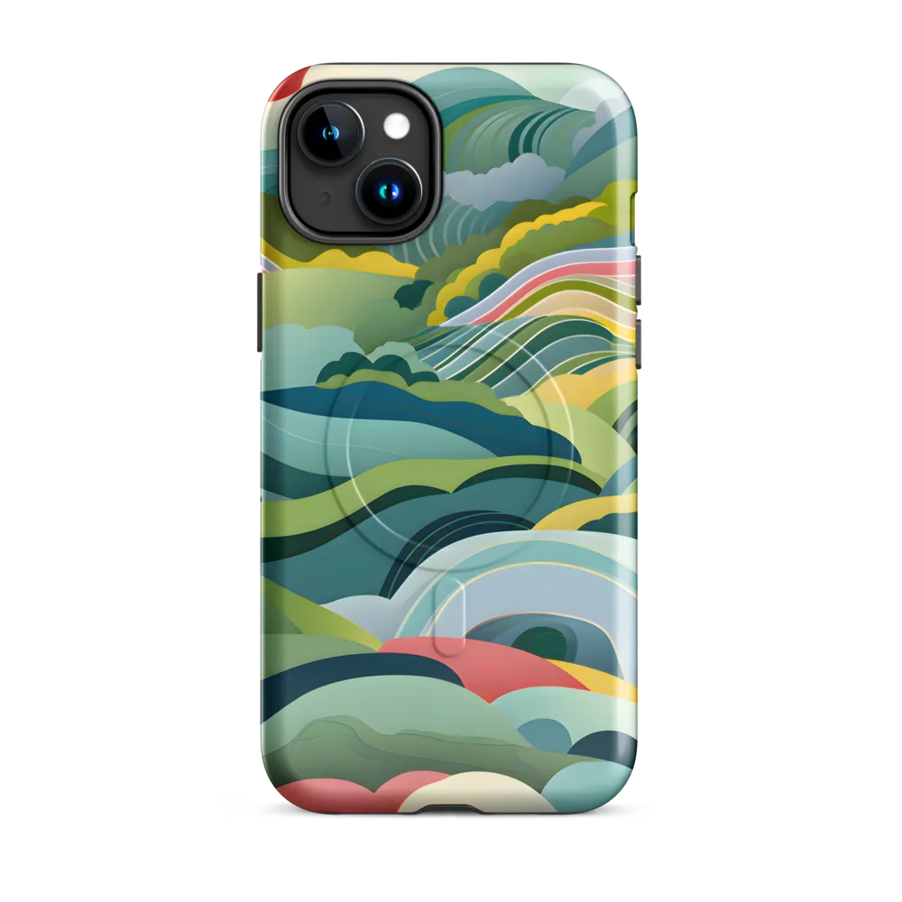 Waves of Serenity | Phone Case |  15 Plus | MagSafe® Tough Case | Glossy