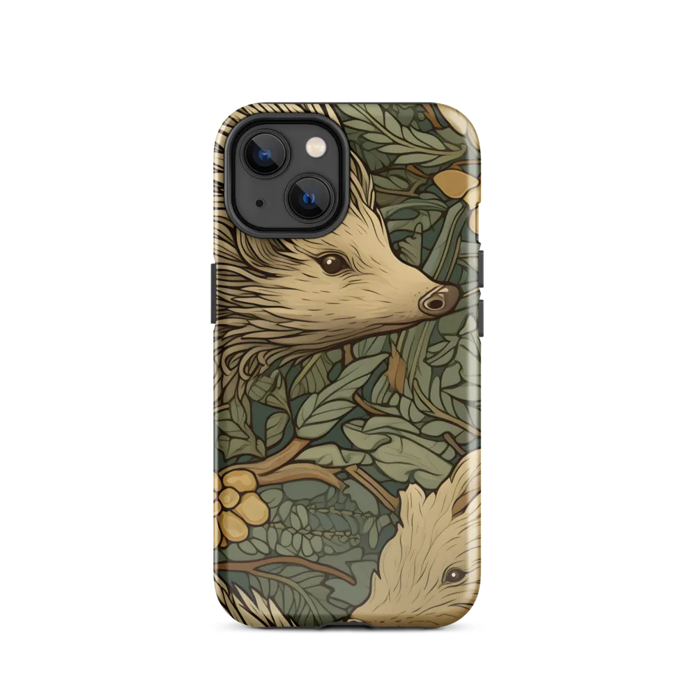 Whimsical Hedgehog Garden | Phone Case |  14 | Tough Case | Glossy
