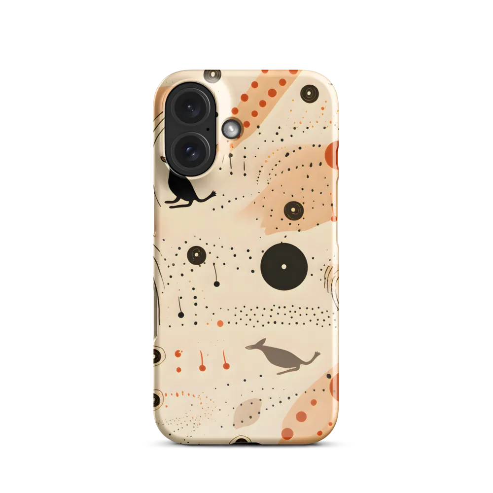 Playful Patterns in Earth Tones | Phone Case |  16 | Snap Case | Glossy