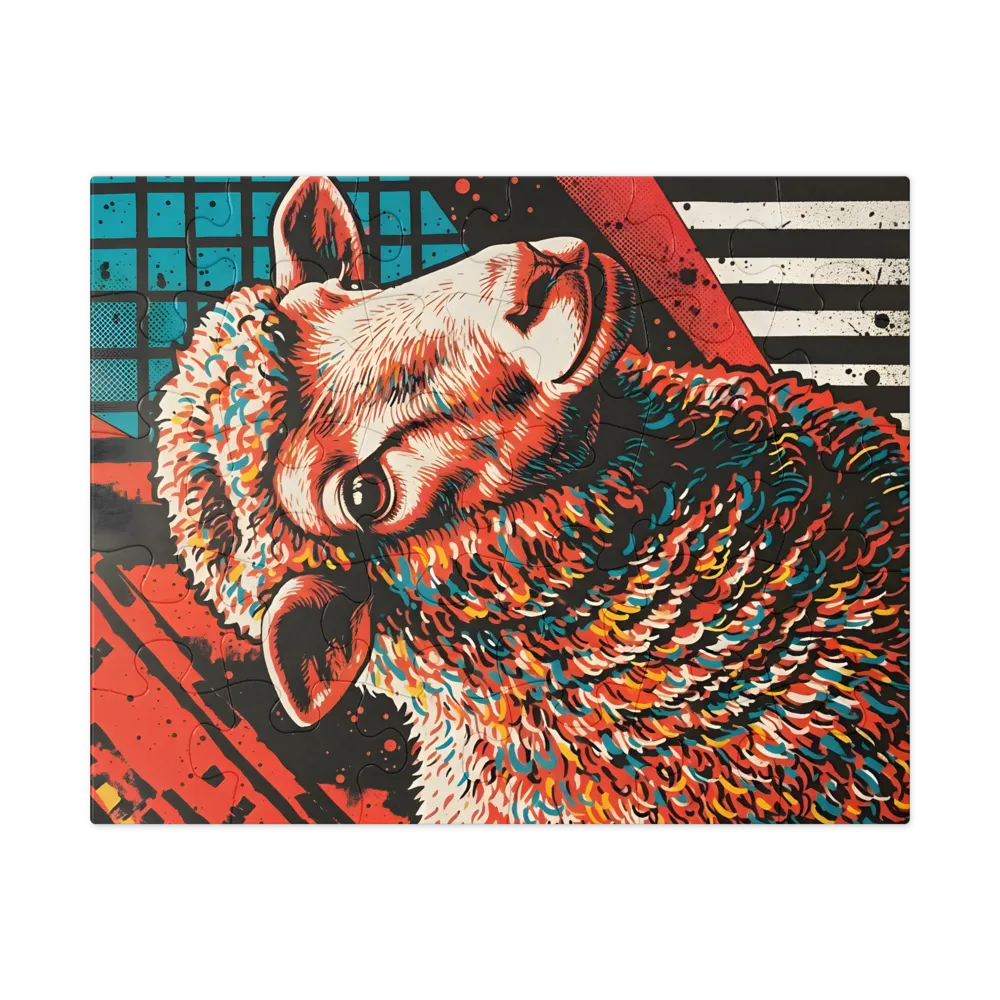 Chromatic Sheep 
 Jigsaw Puzzle in Tin Box