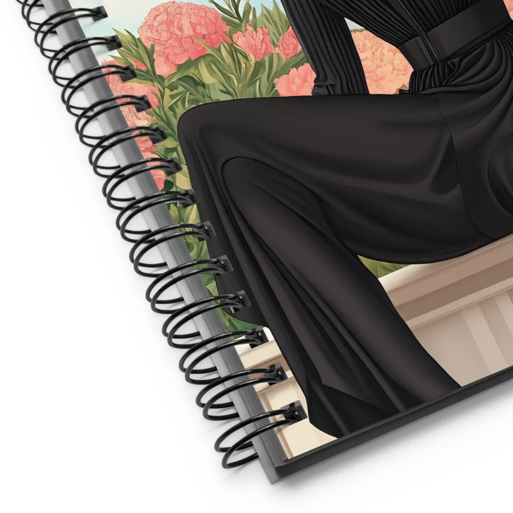 Chic Elegance in Bloom | Spiral Notebook