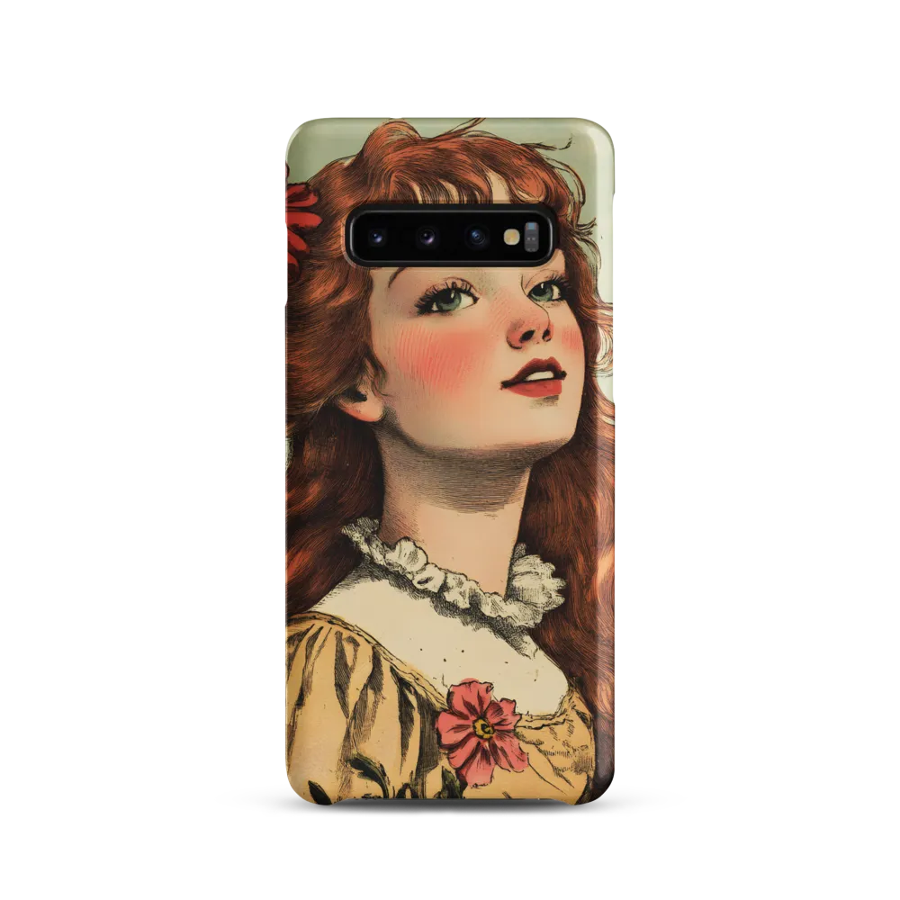 Whimsical Portrait of a Flower-Adorned Girl