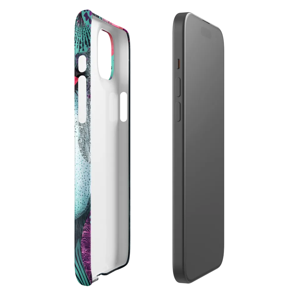 Mystical Beauty in Blue and Pink | Phone Case |  15 Plus | Snap Case | Matte