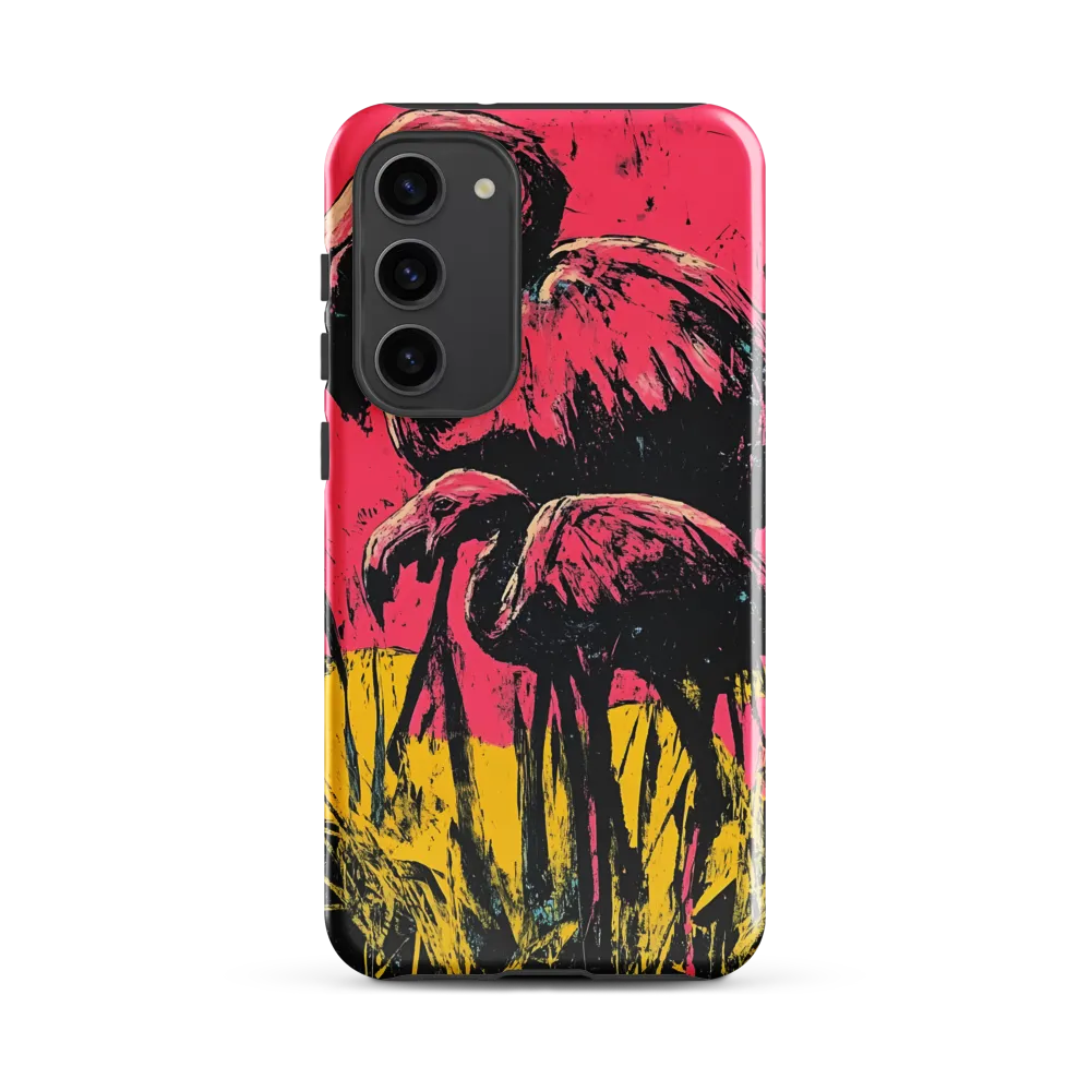 Flamingo Duet: A Pop Art Expression