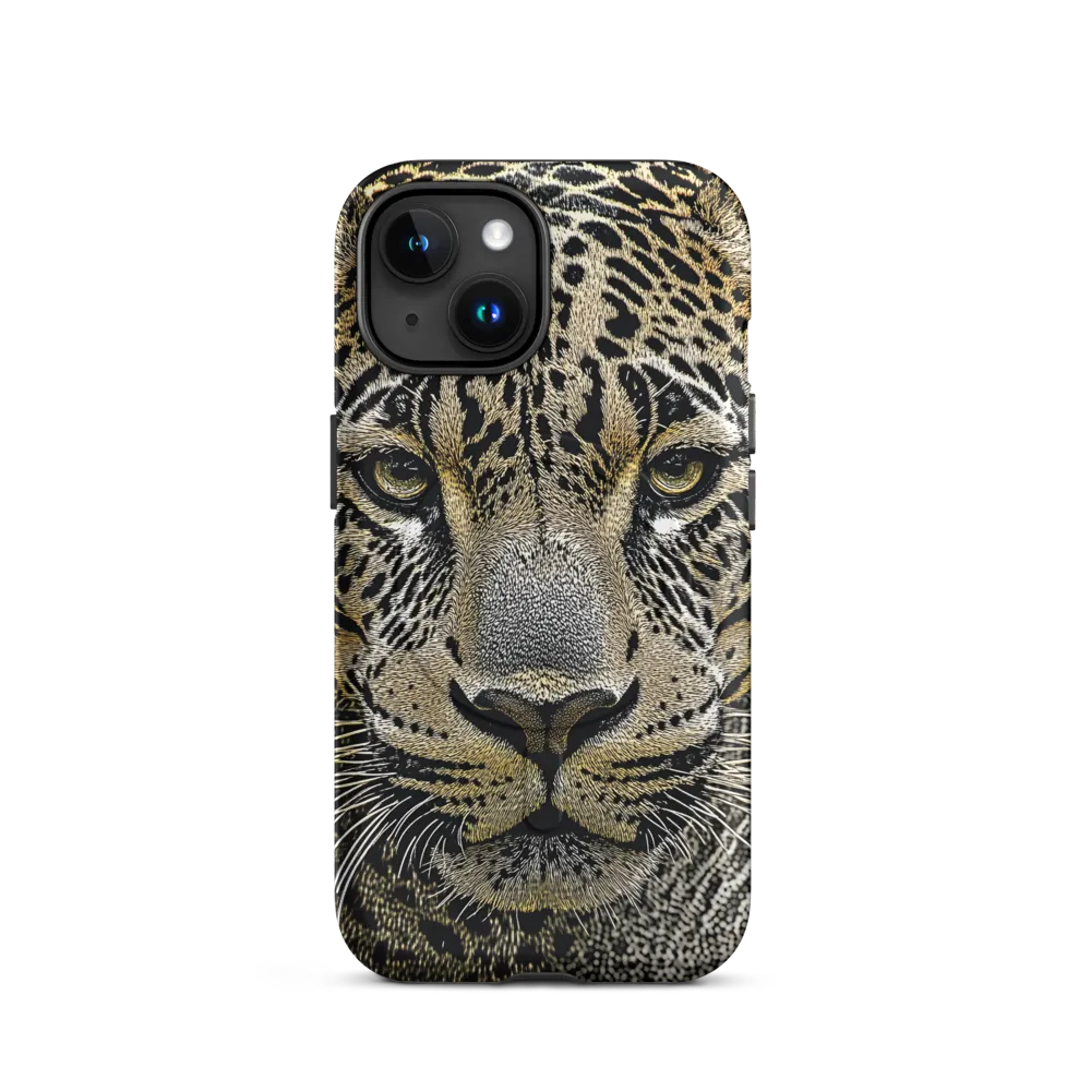 The Majestic Gaze: Portrait of a Leopard | Phone Case |  15 | MagSafe® Tough Case | Matte