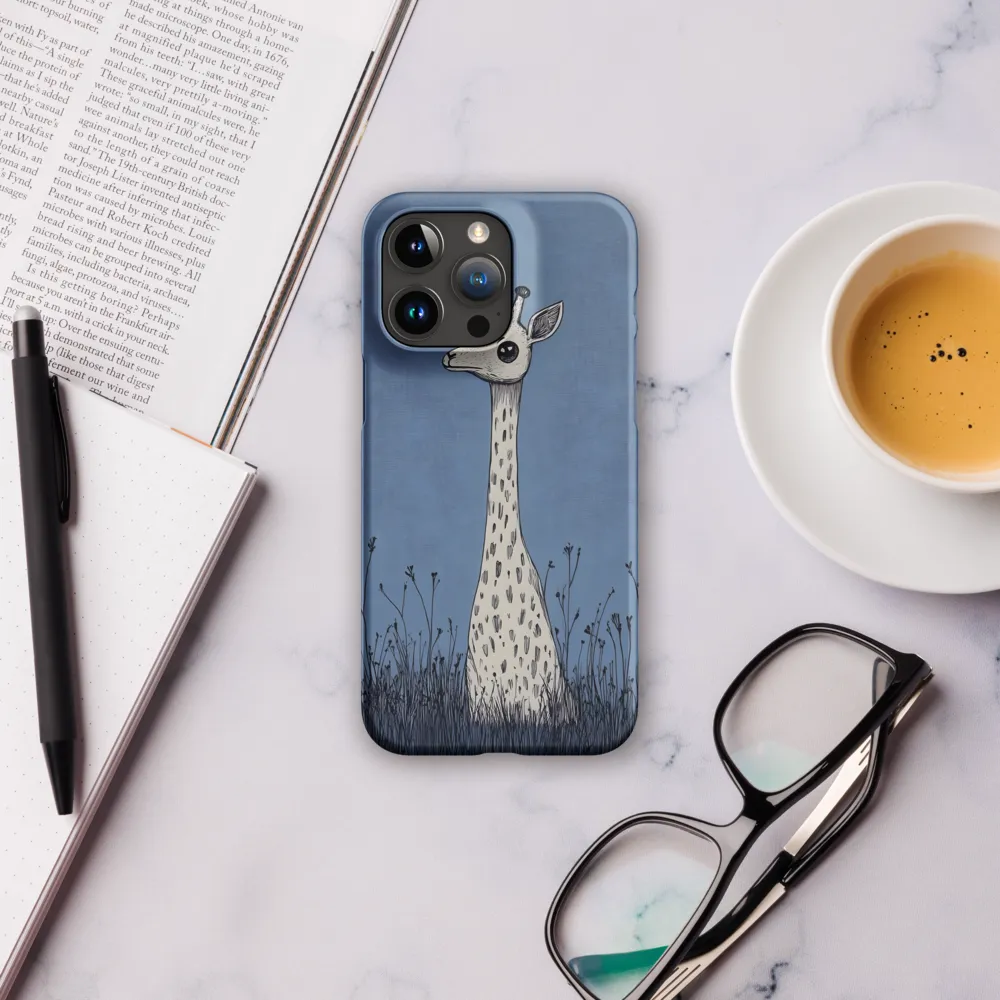 Whimsical Giraffe in Blue