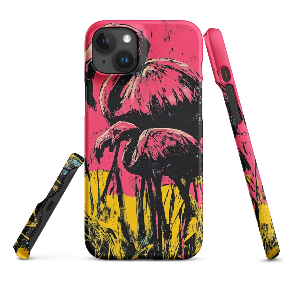Flamingo Duet: A Pop Art Expression