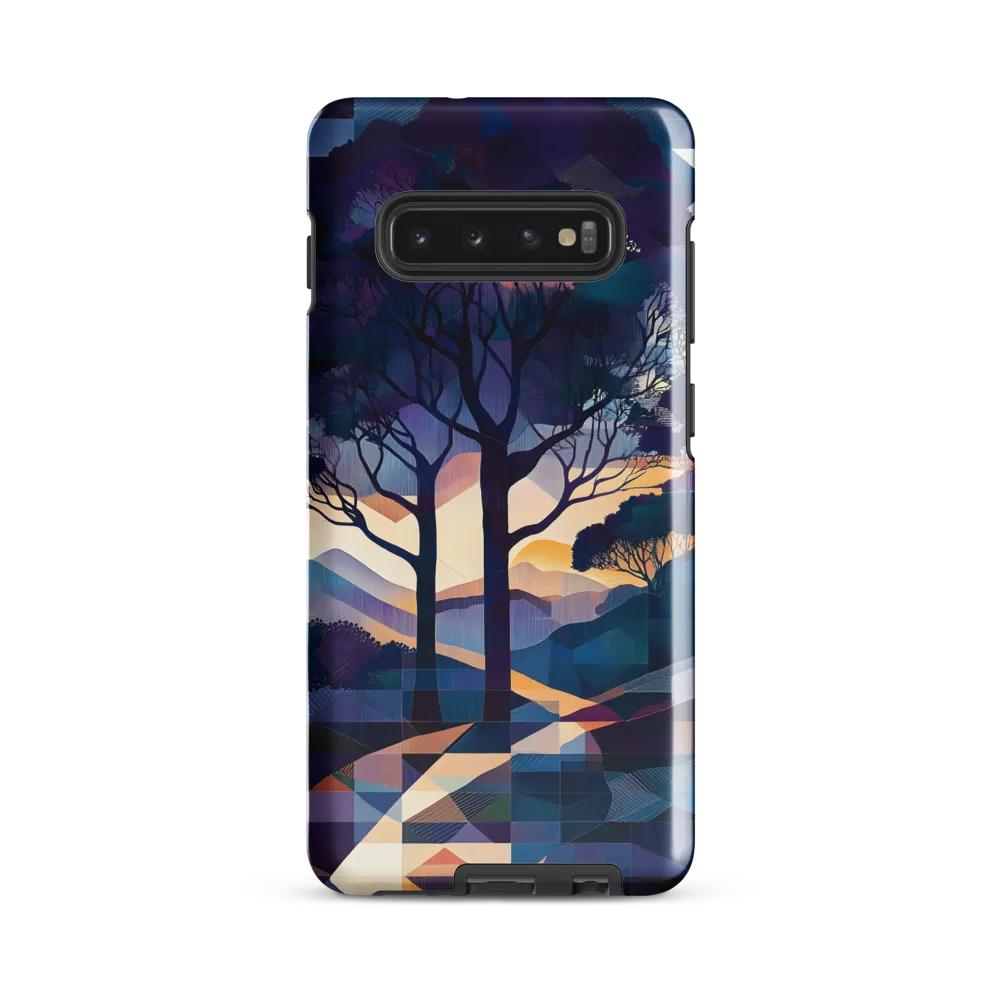 Tranquil Geometry: A Journey Through Color | Phone Case |  S10 Plus | Tough Case | Glossy