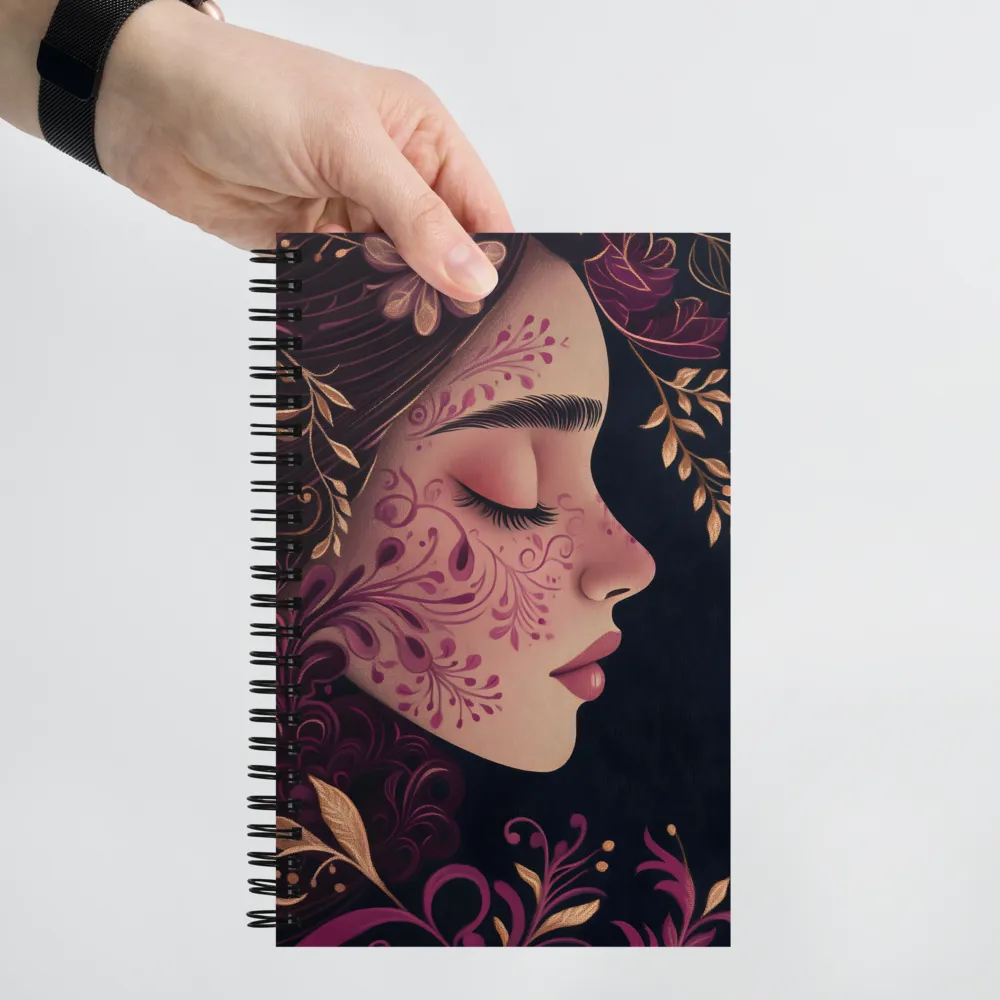 Serenity in Bloom | Spiral Notebook