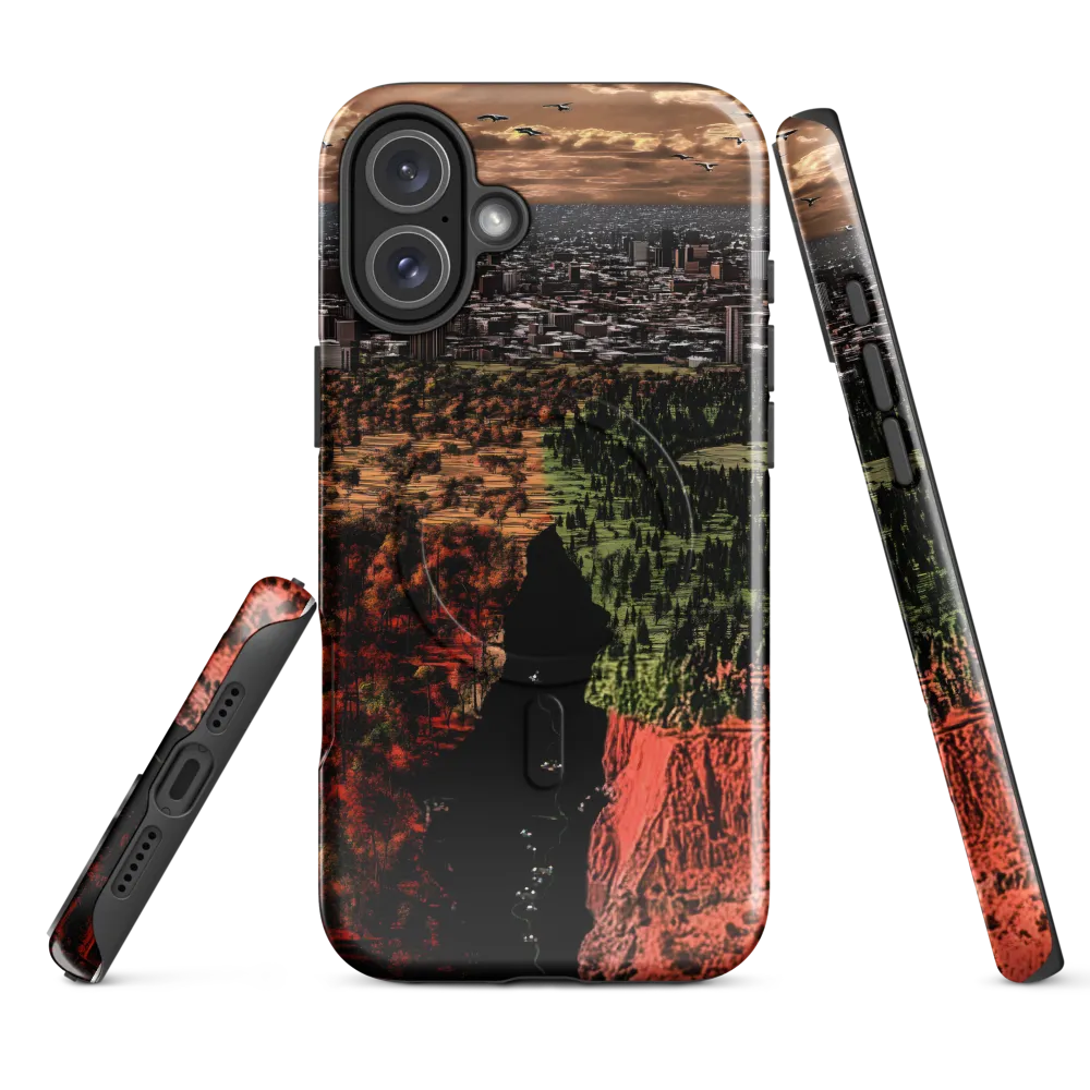 Harmony and Dissonance: A Landscape of Contrasts | Phone Case |  16 Plus | MagSafe® Tough Case | Glossy