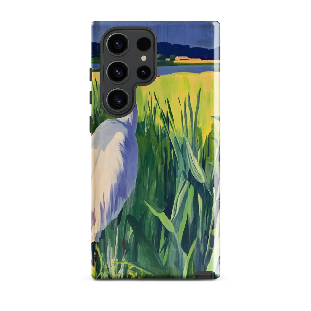 Graceful Presence: The Heron in the Meadow
