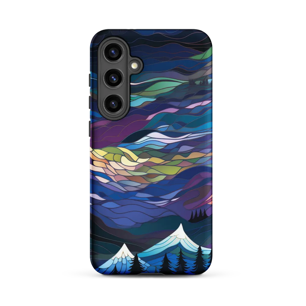 Twilight Peaks: An Abstract Mountain Landscape