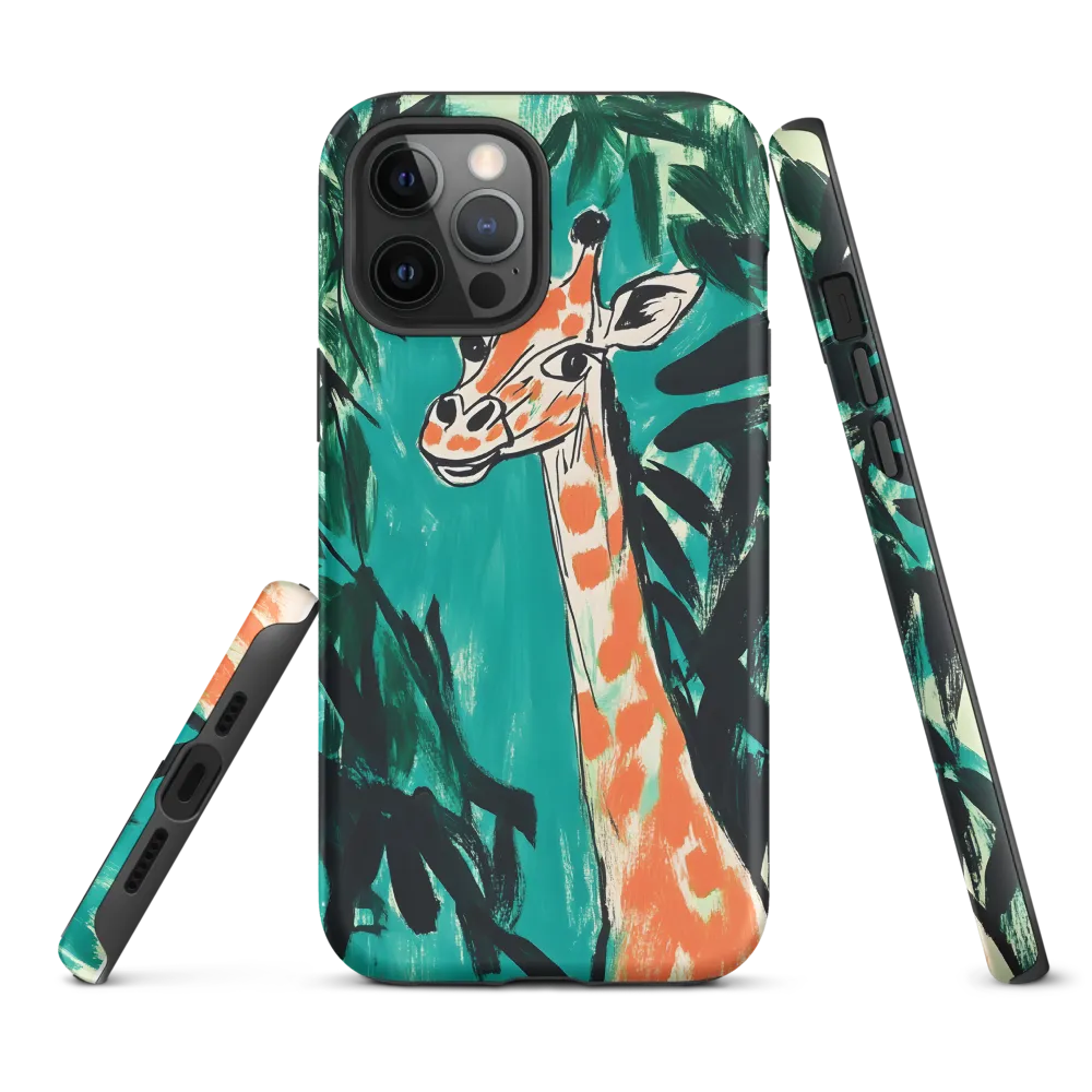 Curious Giraffe in Lush Greenery | Phone Case |  12 Pro Max | Tough Case | Matte