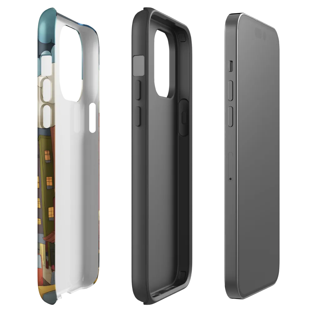 Urban Symphony: A City Awakens at Dusk | Phone Case |  14 Pro Max | Tough Case | Glossy