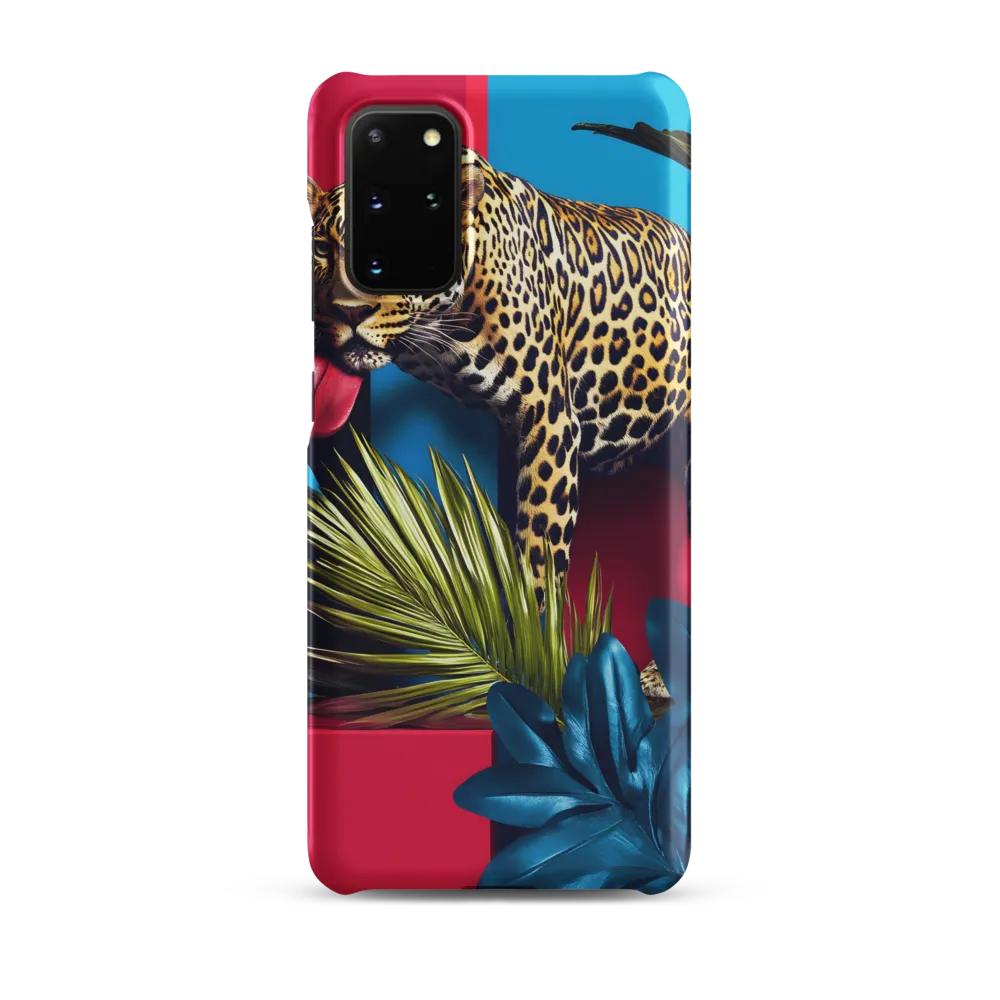 Playful Leopard in Vibrant Paradise