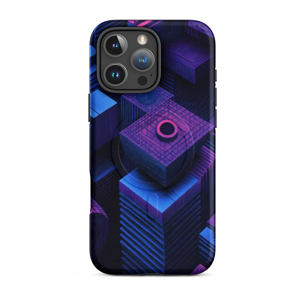 Geometric Dreams in Blue and Purple
