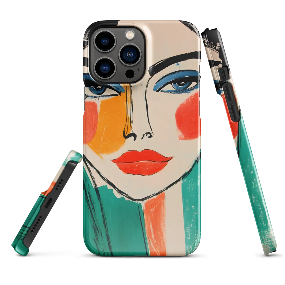 Vivid Portrait of a Modern Muse | Phone Case |  13 Pro Max | Snap Case | Glossy