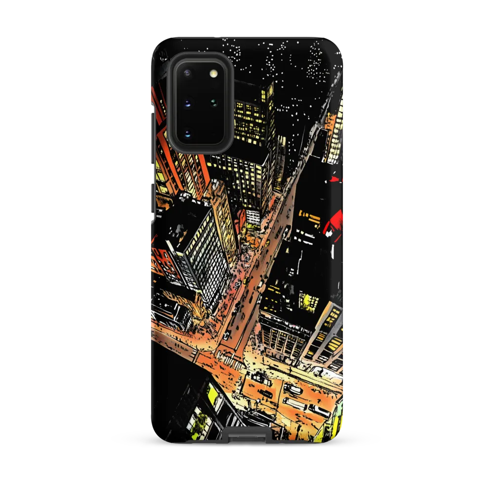 Urban Nightscape: A Bird's-eye View
