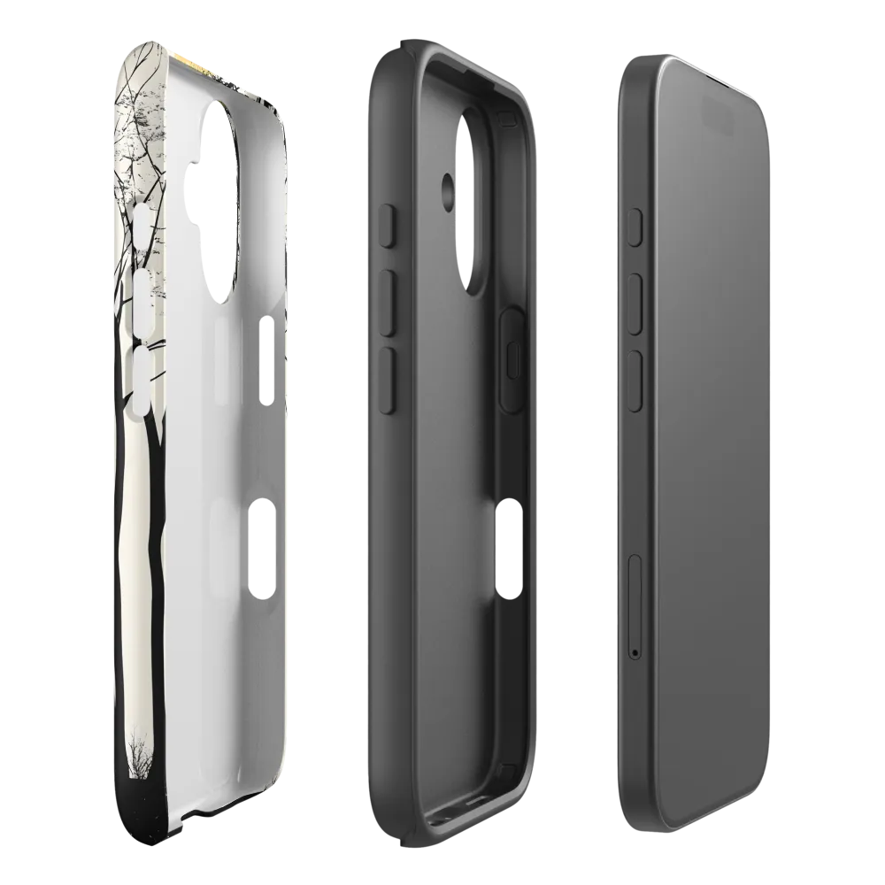 Silhouetted Serenity | Phone Case |  16 | Tough Case | Matte