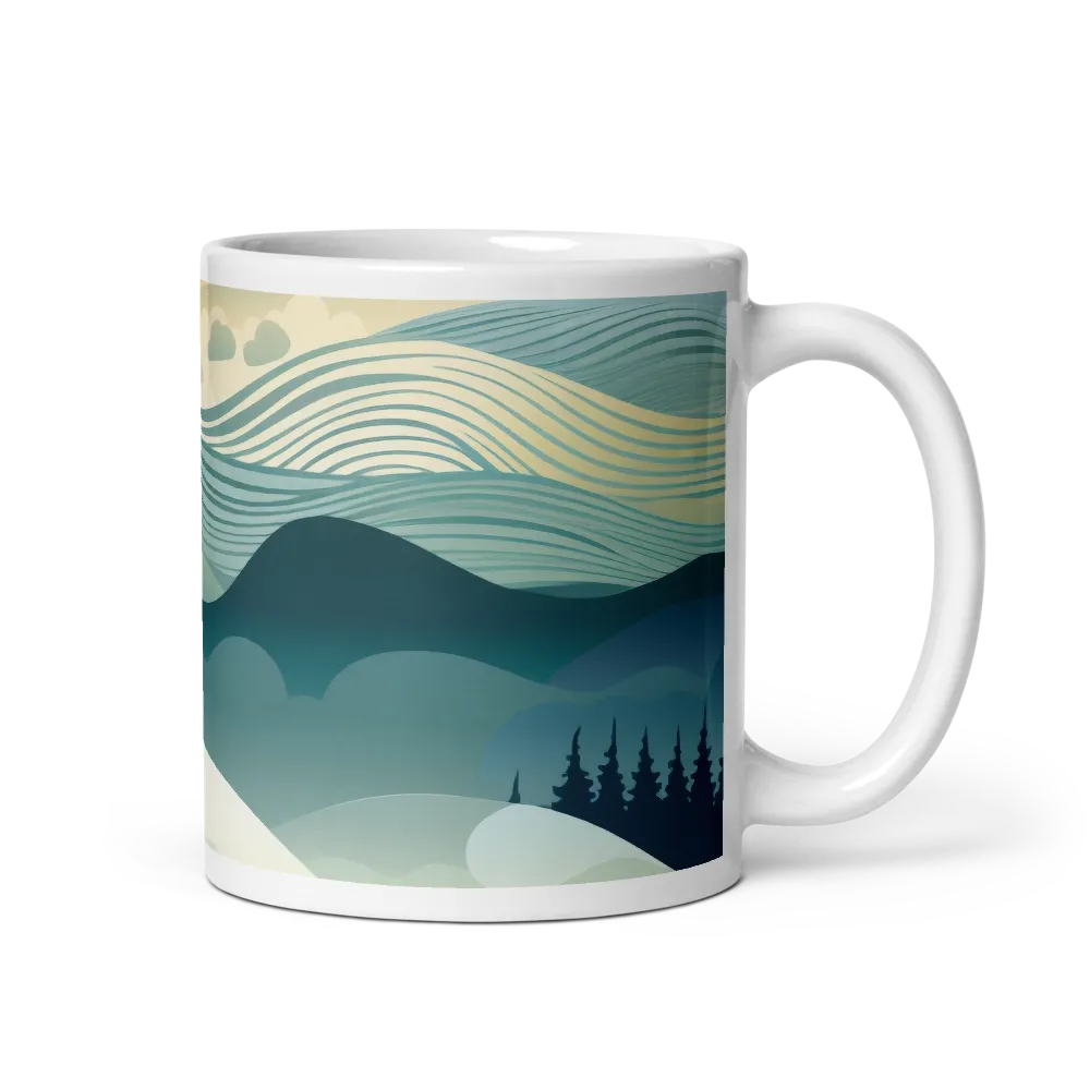 Harmonic Landscapes | Mug with White inside | 11 oz