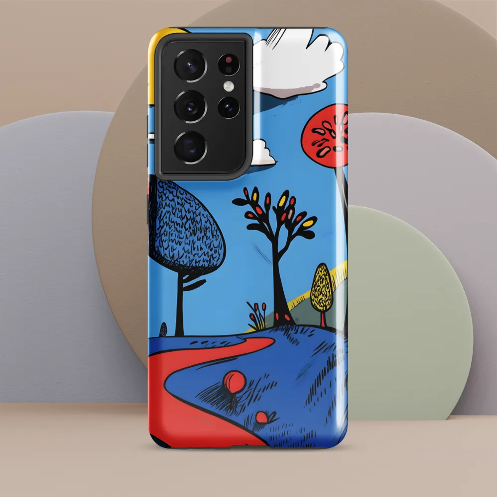 A Playful Journey Through Whimsical Woods | Phone Case |  S21 Ultra | Tough Case | Glossy