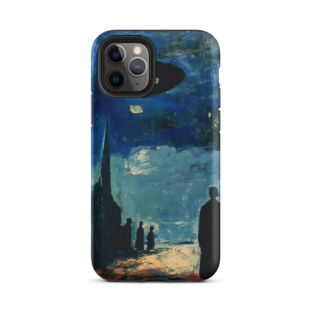 Enigmatic Encounter: A Surrealist UFO Landscape