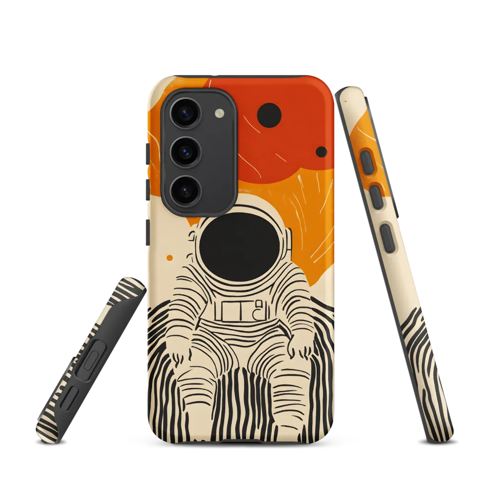 Astronaut in Cosmic Thoughts | Phone Case |  S23 | Tough Case | Matte