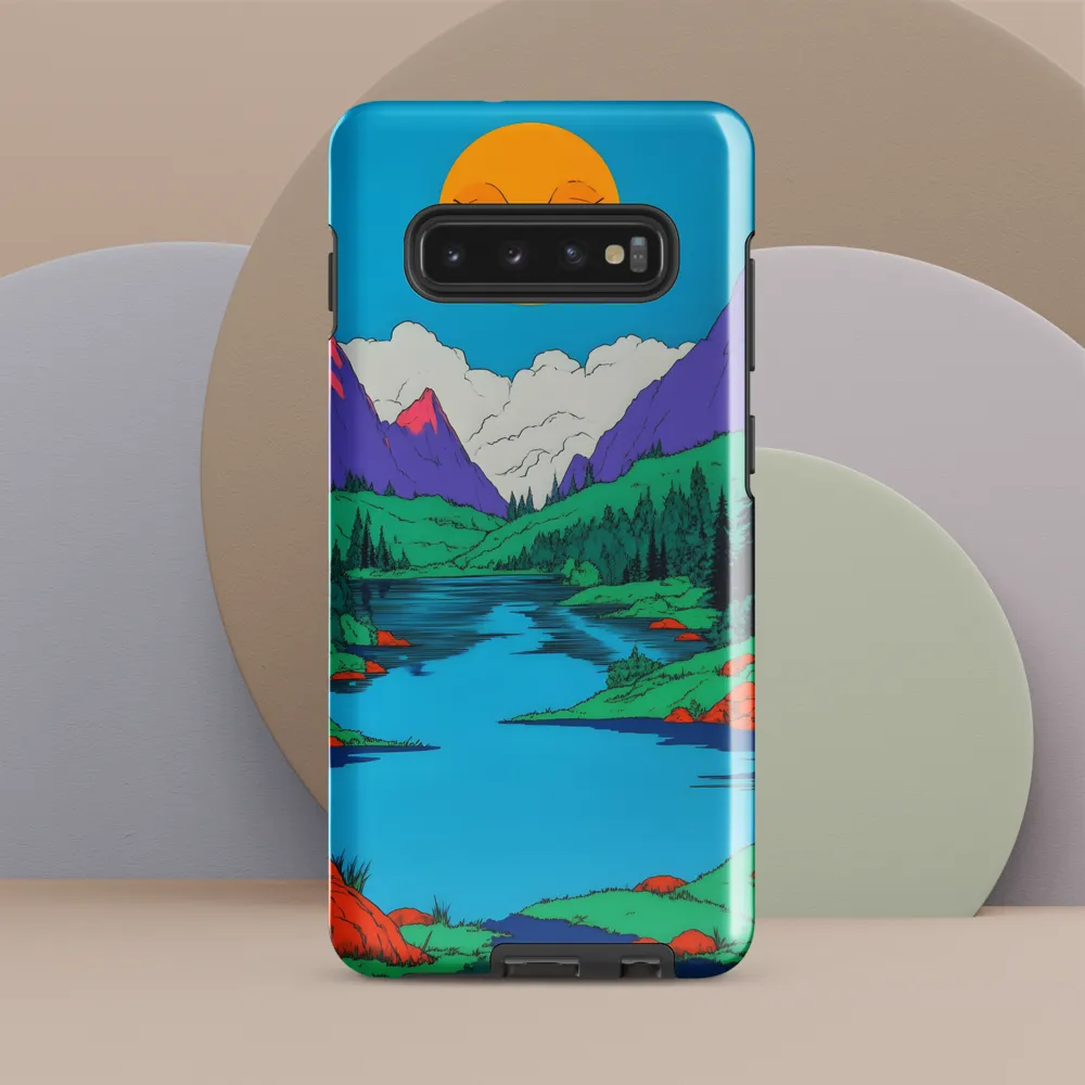 Whimsical Serenity in Vibrant Colors | Phone Case |  S10 Plus | Tough Case | Glossy