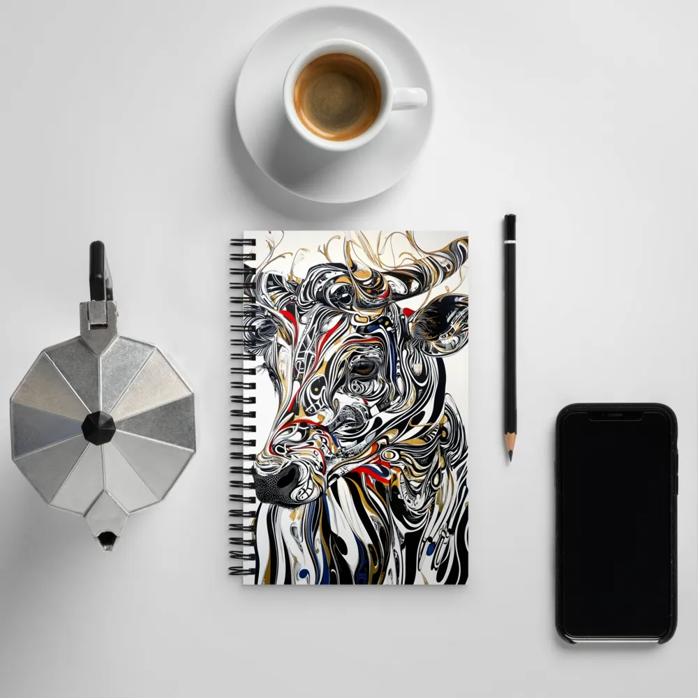 Flowing Essence of the Cow | Spiral Notebook