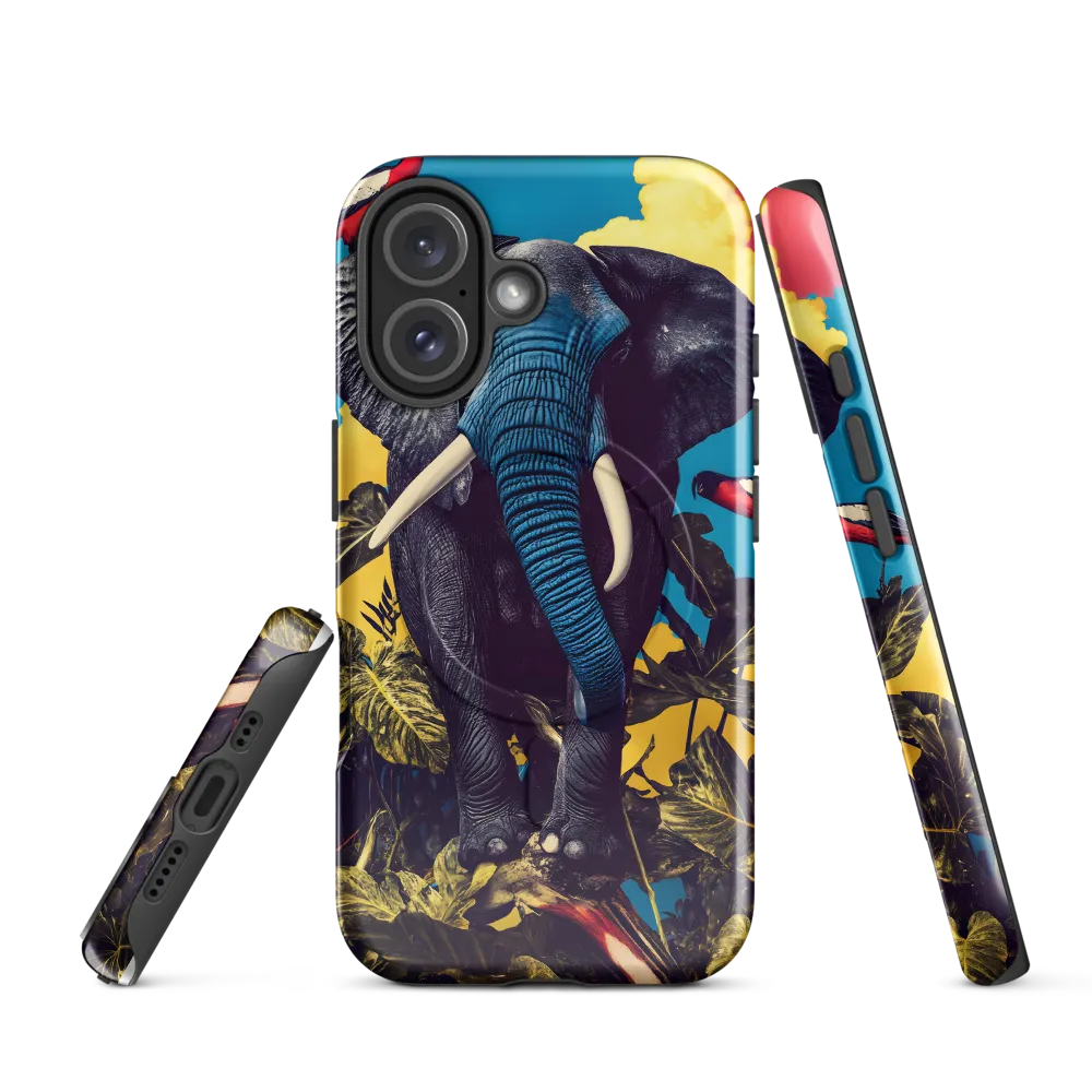Elephant Dreams in Vibrant Colors | Phone Case |  16 | MagSafe® Tough Case | Glossy