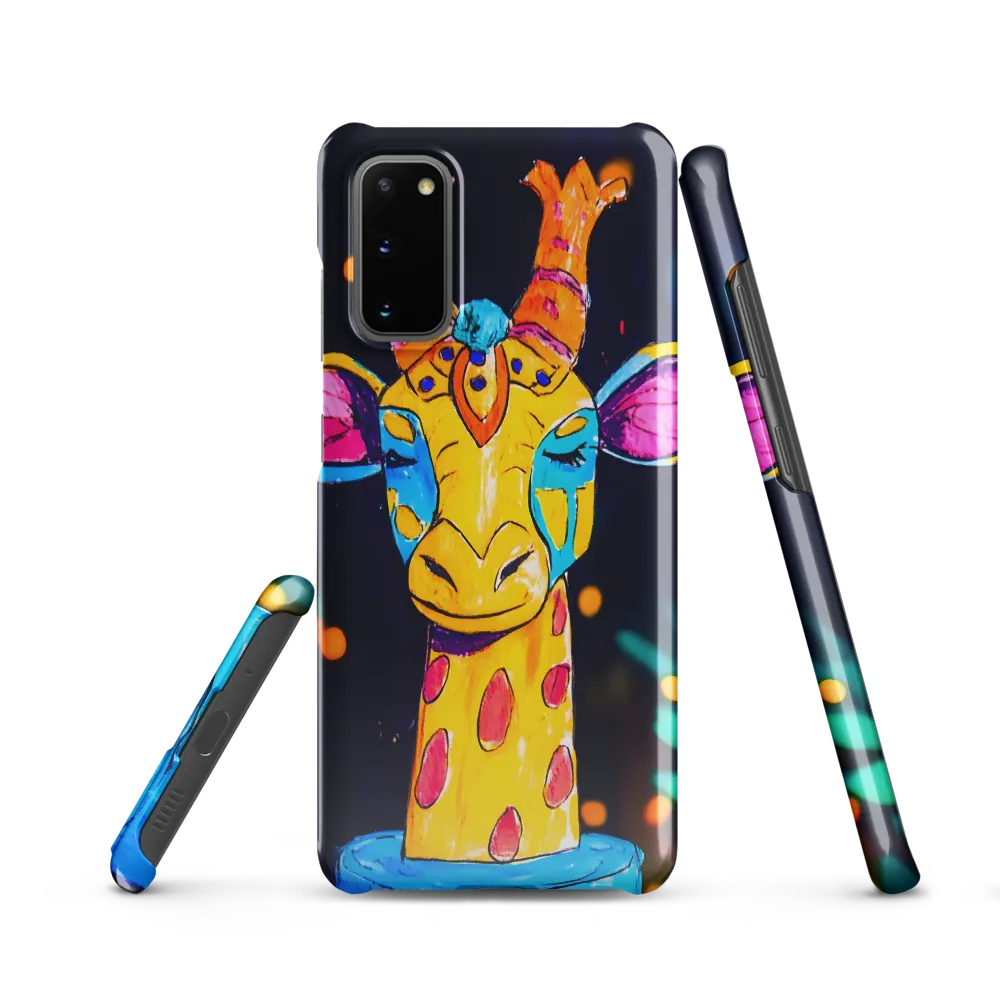 Whimsical Giraffe in Vibrant Colors | Phone Case |  S20 | Snap Case | Glossy