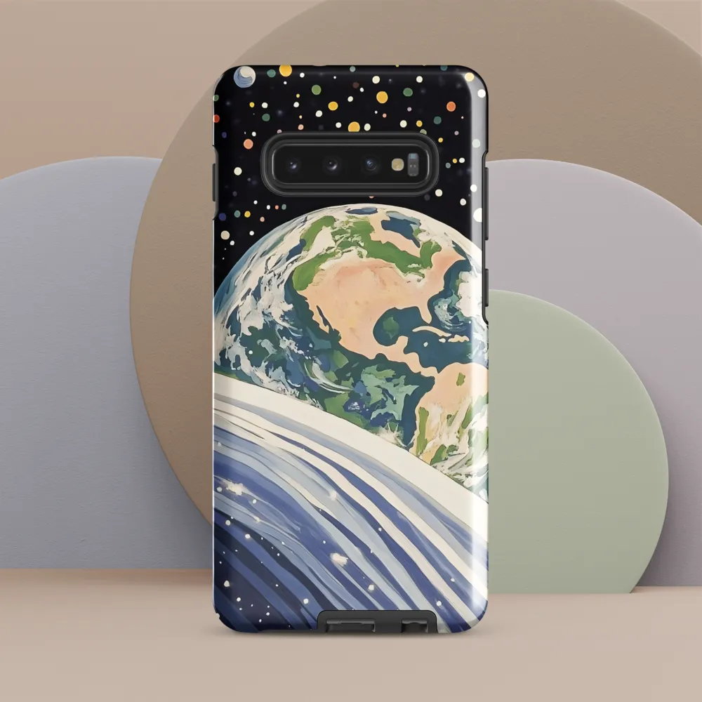 Celestial View: A Surreal Journey Through Space | Phone Case |  S10 Plus | Tough Case | Glossy