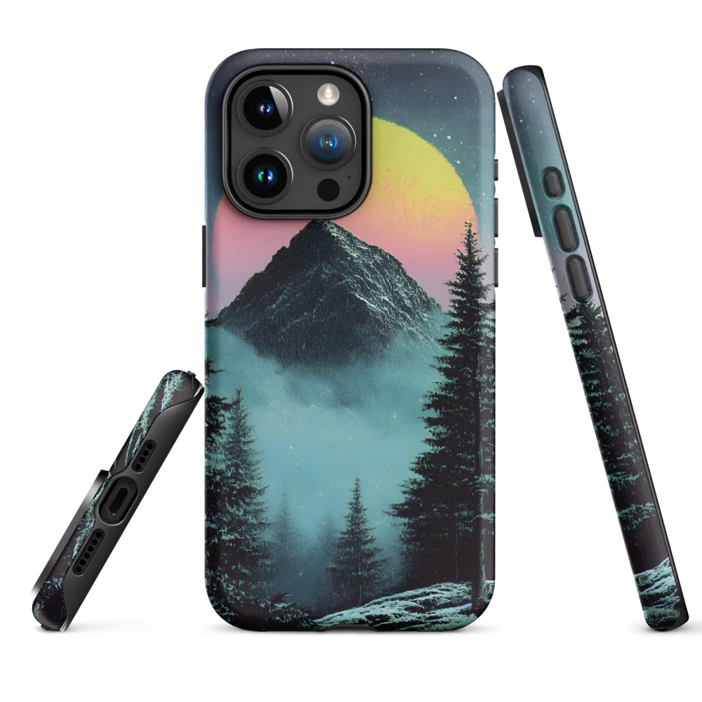 Ethereal Peaks Under Celestial Lights