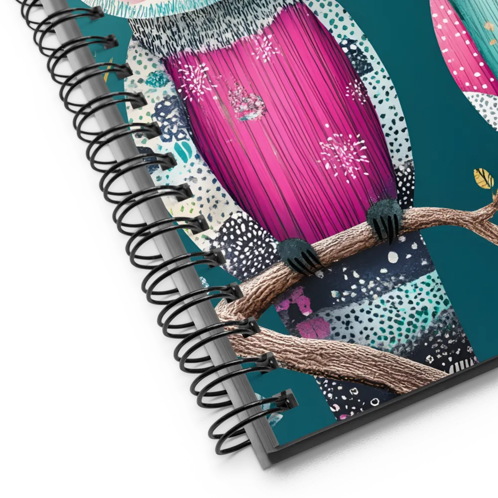 Whimsical Duo: A Celebration of Nature and Color | Spiral Notebook