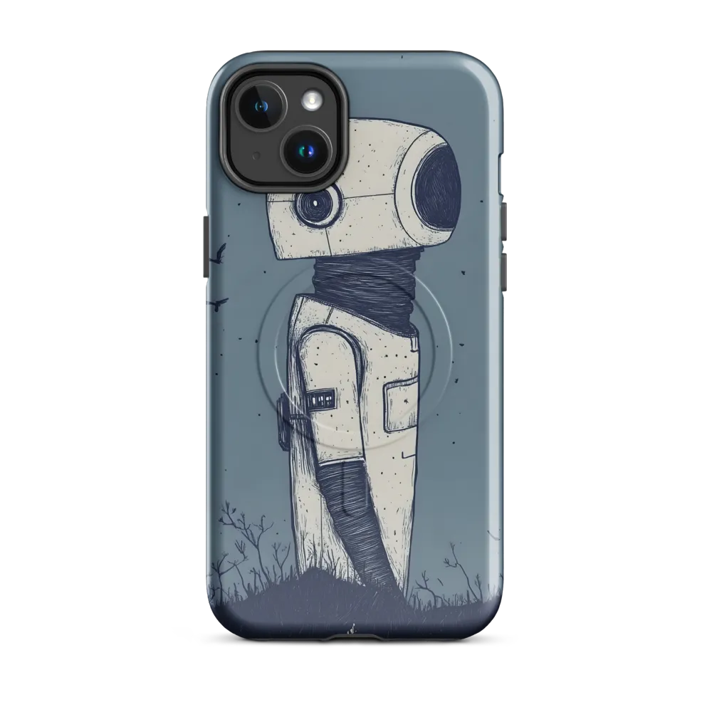 Contemplative Robot in a Barren Landscape